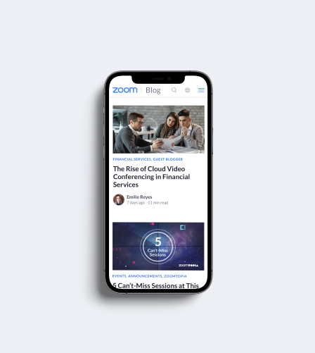 Zoom Blog Redesign Strategy