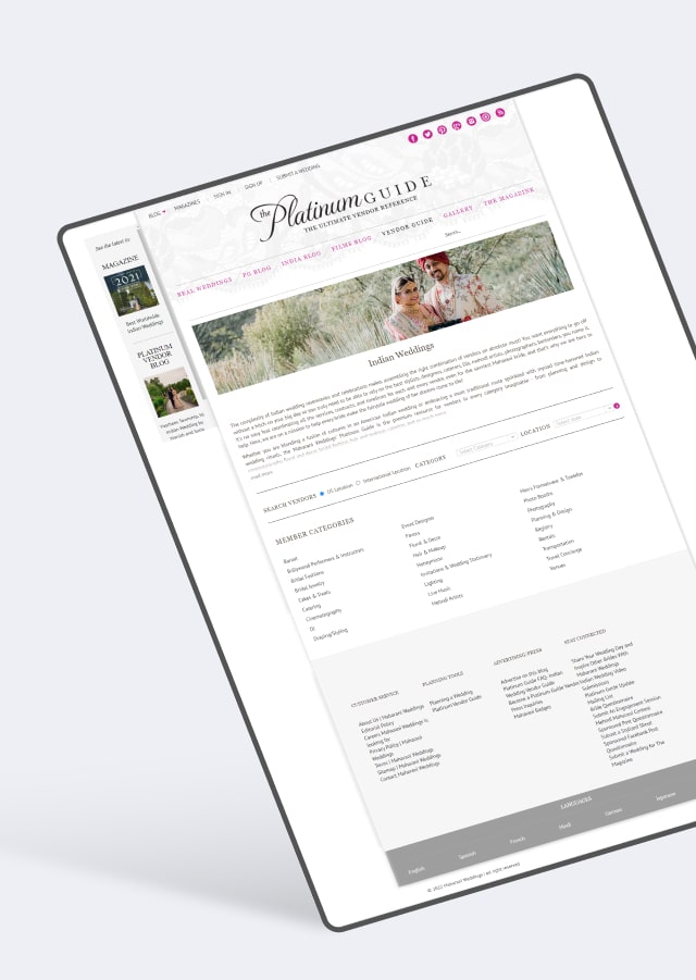 Wedding Planning Blog Redesign